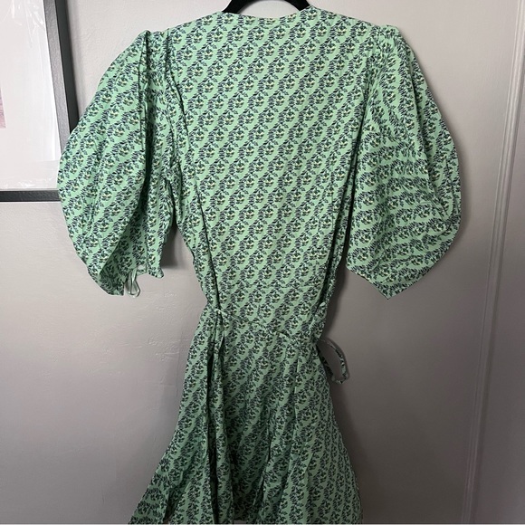 NWT RHODE Claudine wrap Dress Jawahar Garden Mint Mini - Picture 7 of 7